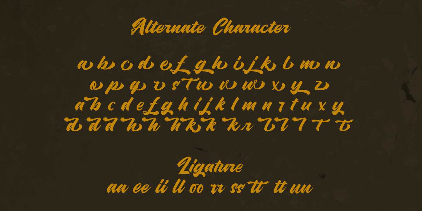 Пример шрифта Hubolt Script
